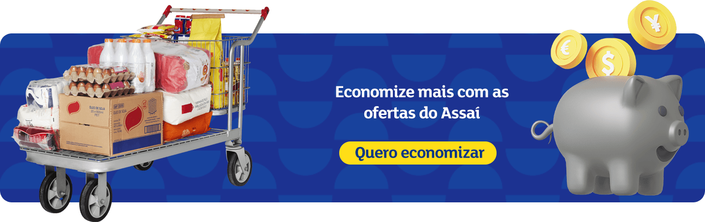 Banner para economizar com as ofertas do Assaí