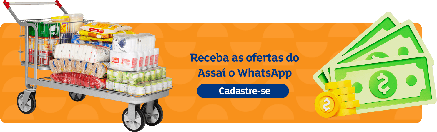 Banner para cadastro e recebimento das ofertas do Assaí