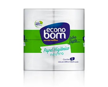 Papel Higiênico 4 unidades - 30mx10cm