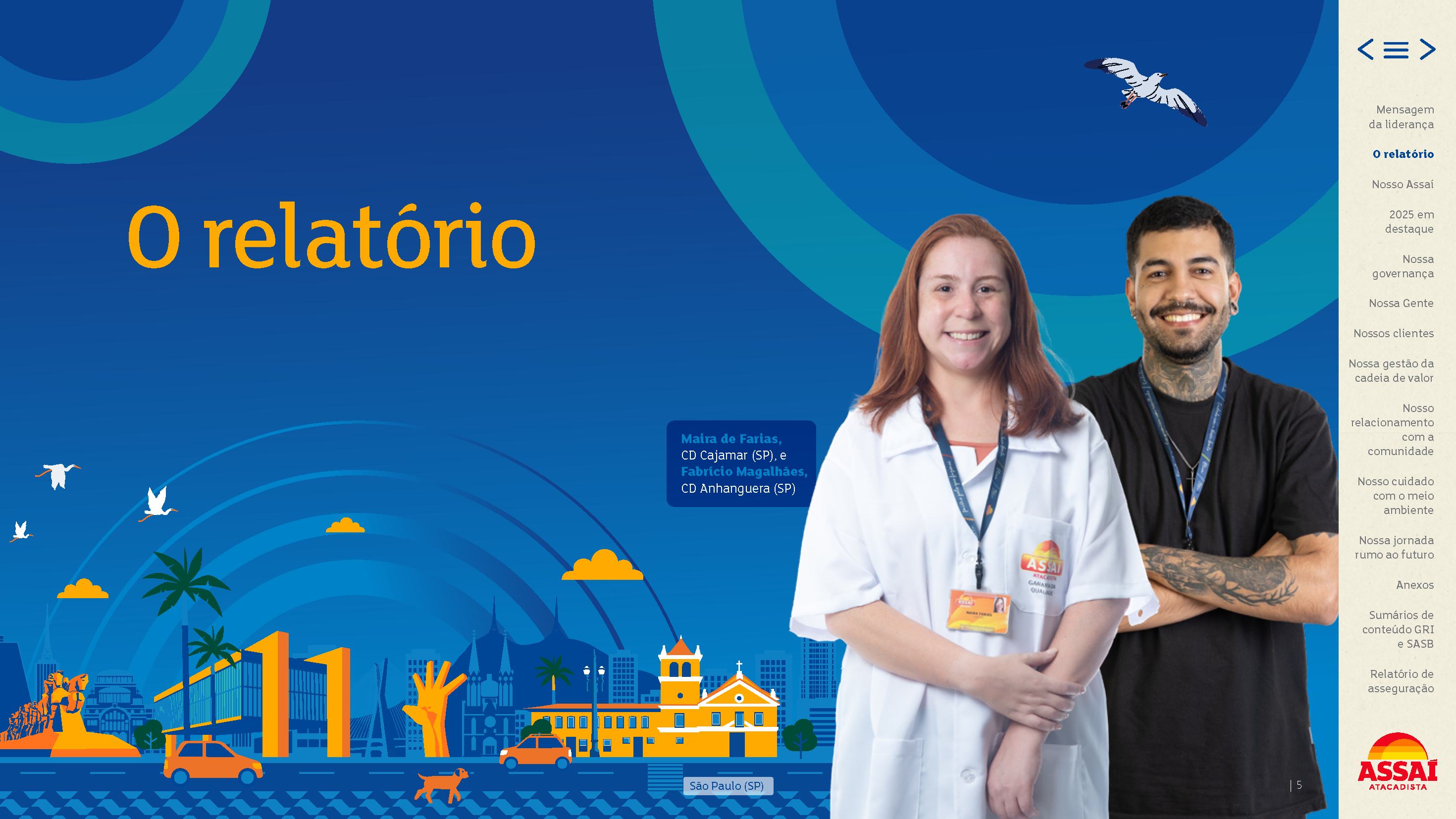 Capa do relatório anual e de sustentabilidade