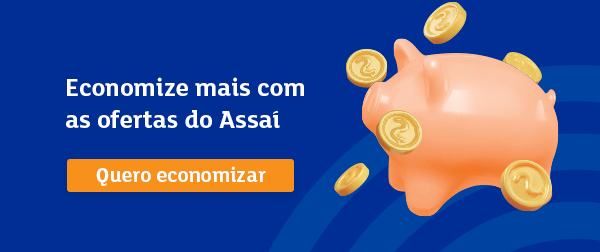 banner com cofre de porquinho e moedas falando sobre as ofertas do Assaí - Assaí Atacadista - autocuidado para mães