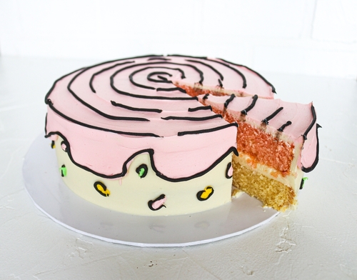 cartoon cake - tipos de bolos de aniversário - Assaí Atacadista