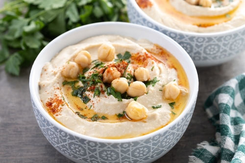 cumbuca com creme e grão-de-bico - receitas veg - Assaí Atacadista