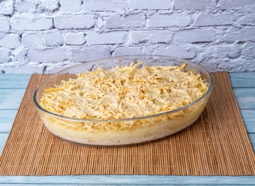 fricassê fit em uma travessa - receitas fitness - Assaí Atacadista