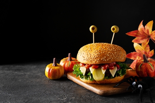hambúrguer de Halloween - cardápio de Halloween - Assaí Atacadista
