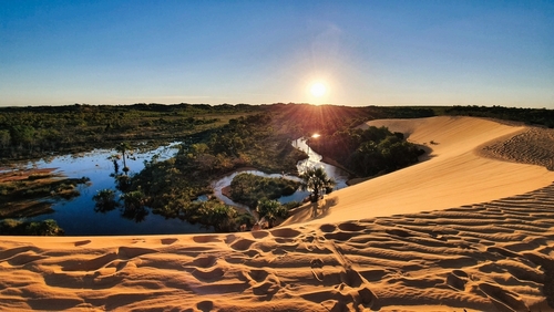 paisagem de Dunas do Jalapão, em Tocantins, Brasil - fugir do Carnaval - Assaí Atacadista - Imagem: Shutterstock