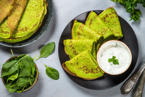 panqueca verde - Assaí Atacadista - receitas fitness