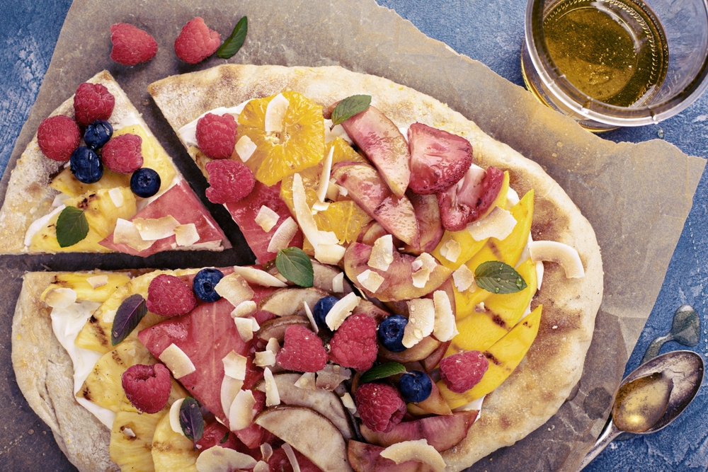 pizza vegetariana com frutas - Assaí Atacadista