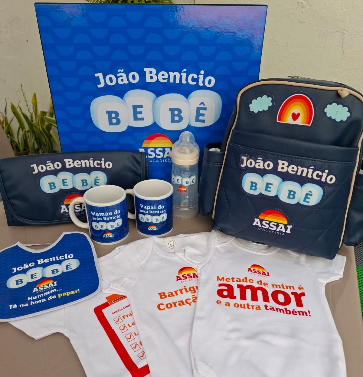 presentes personalizados para o bebê Assaí Atacadista