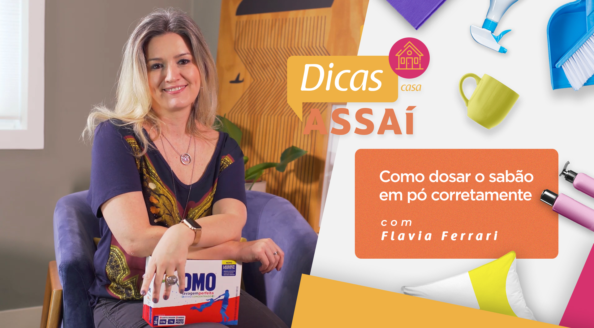 sabão em pó omo - produtos de limpeza no assaí atacadista