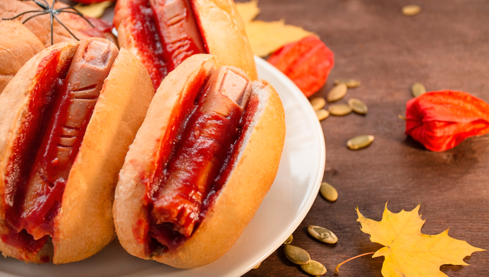 receitas de halloween - hot dog de Halloween - Assaí Atacadista