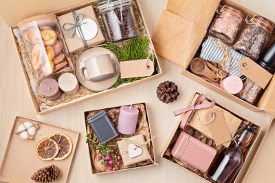caixas e embalagens com alimentos para presentear - dicas de alimentos - Assaí Atacadista