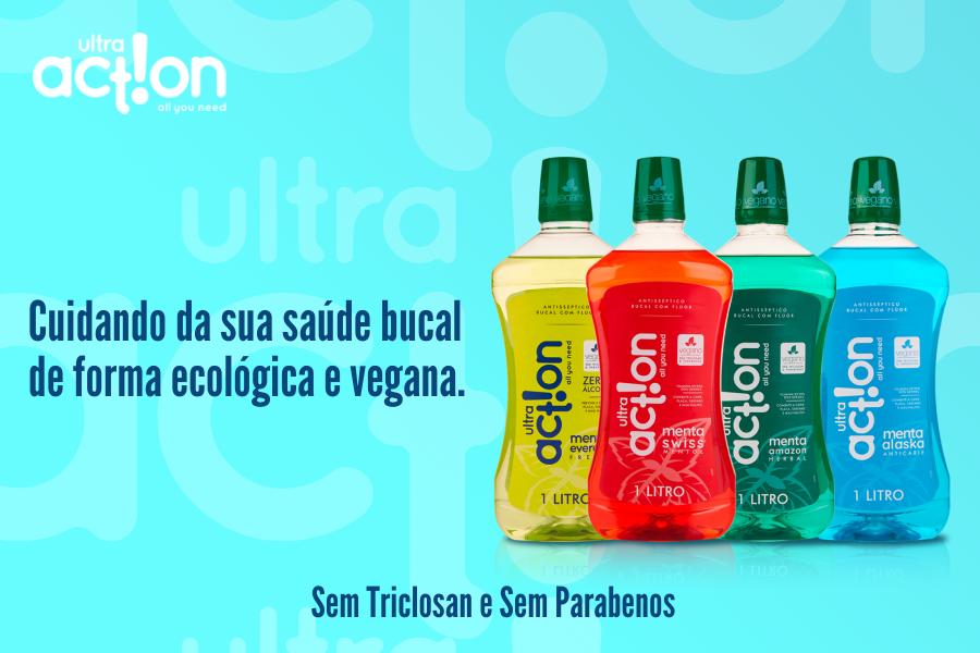 banner com enxaguante action ultra action - Assaí Atacadista