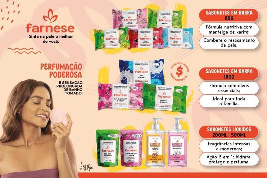 banner com produtos Farnese - Assaí Atacadista
