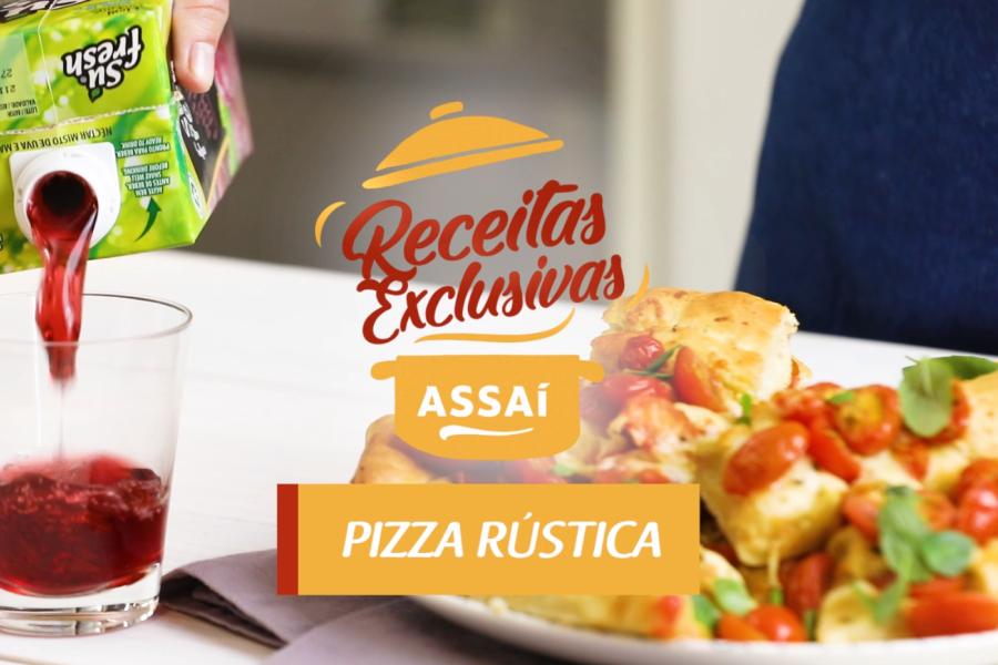 banner receitas exclusivas do Assaí Atacadista - Pizza rústica - conteúdo patrocinado SuFresh