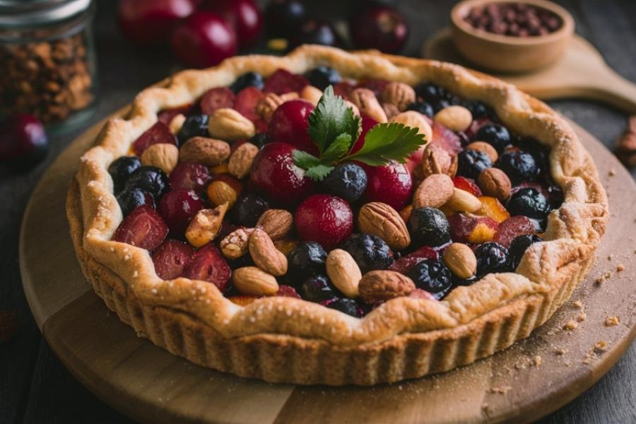 torta doce com frutas de inverno e cereais - Assaí Atacadista