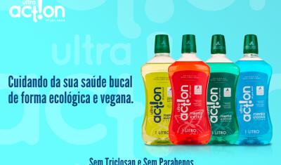 banner com enxaguante action ultra action - Assaí Atacadista