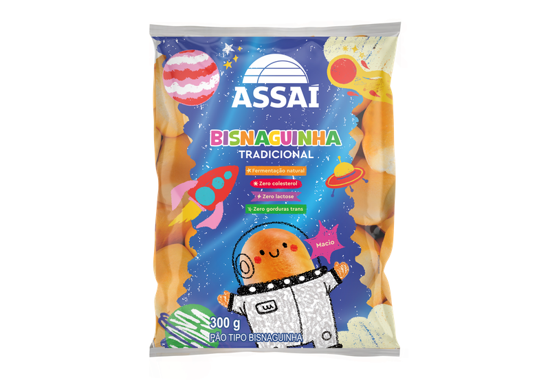 Bisnaguinha tradicional da linha de Marcas Próprias Assaí amplia o portfólio da rede na categoria de panificação – Divulgação Assaí