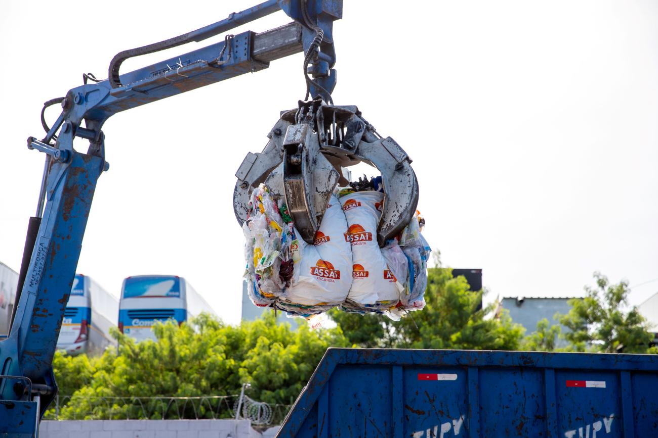 Atacadista possui diversas ações de reciclagem e reinserção de materiais na cadeia produtiva - Divulgação Assaí