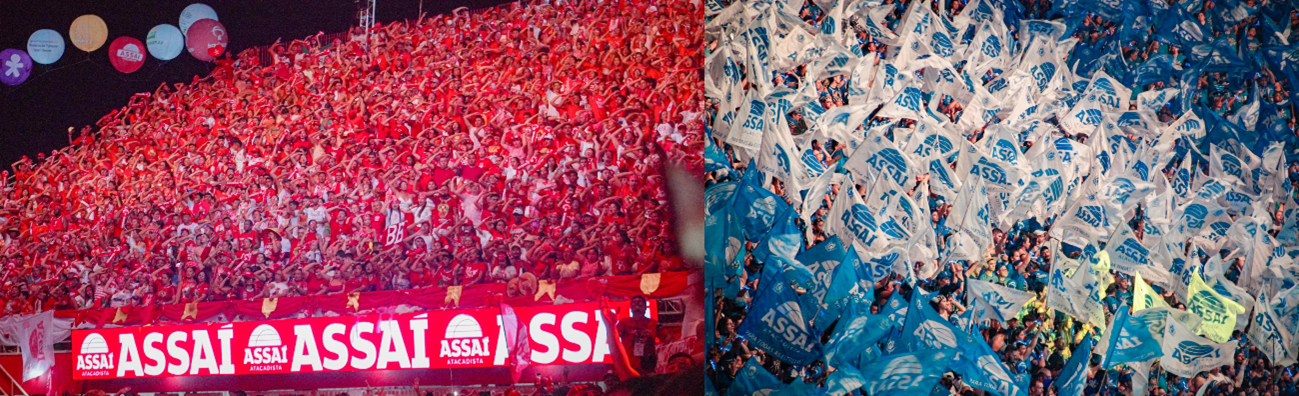 Ativação de marca do Assaí nas duas torcidas do Festival de Parintins