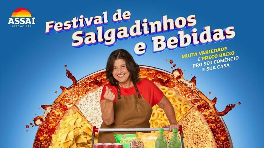 Imagem promocional do Festival de Bebidas e Salgadinhos do Assaí Atacadista