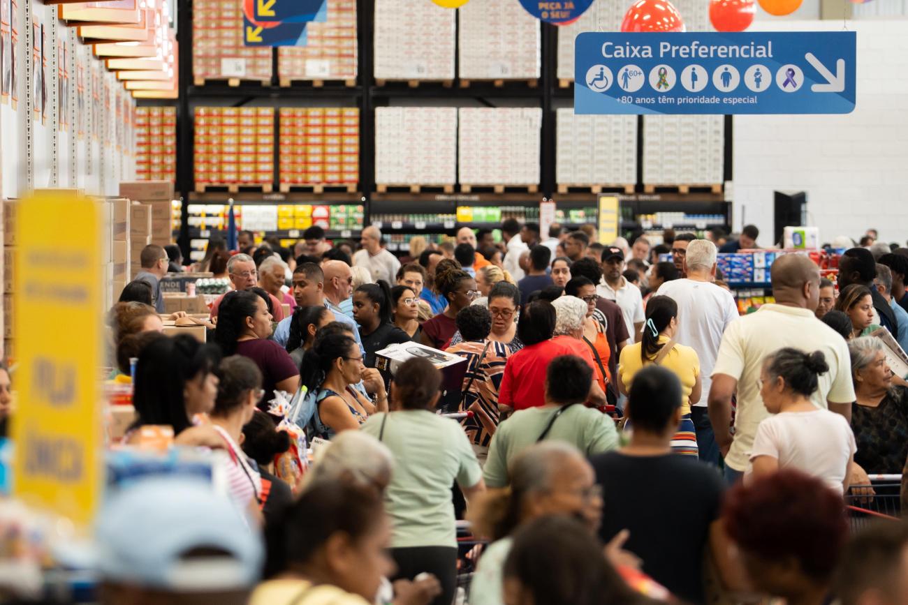 Inauguração de unidade do Assaí em Osasco (SP), em setembro deste ano. Rede avançou em rentabilidade no trimestre - Divulgação Assaí