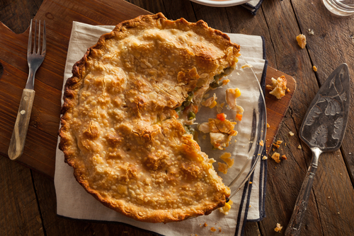 receitas com as sobras da ceia de Natal - torta de peru - Assaí Atacadista